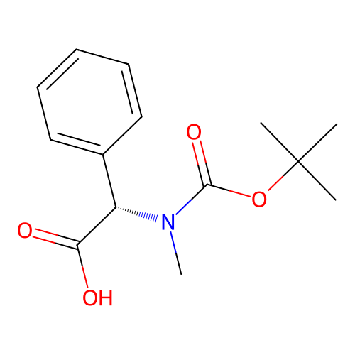 N-alpha-(t-Butyloxycarbonyl)-N-alpha-methyl-L-phenylglycine structure