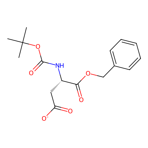 L-Aspartic acid, N-[(1,1-dimethylethoxy)carbonyl]-, 1-(phenylmethyl) ester structure