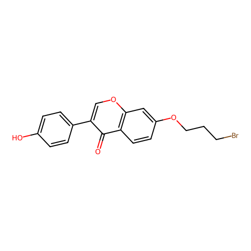 7-O-w-Bromopropyldaidzein structure
