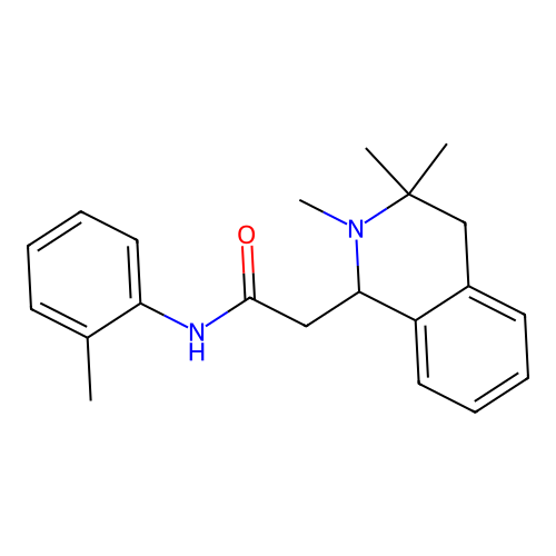 N-(o-tolyl)-2-(2,3,3-trimethyl-1,2,3,4-tetrahydroisoquinolin-1-yl)acetamide structure