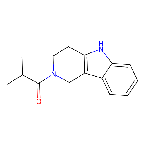 1-(3,4-dihydro-1H-pyrido[4,3-b]indol-2(5H)-yl)-2-methylpropan-1-one structure