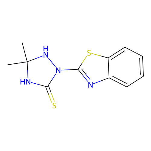 2-(1,3-Benzothiazol-2-yl)-5,5-dimethyl-1,2,4-triazolidine-3-thione structure