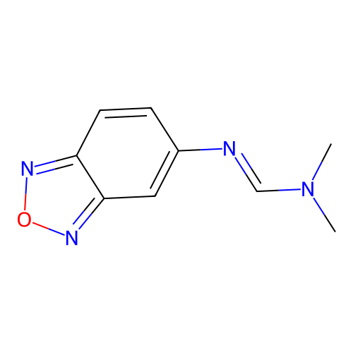 N'-2,1,3-benzoxadiazol-5-yl-N,N-dimethylimidoformamide structure