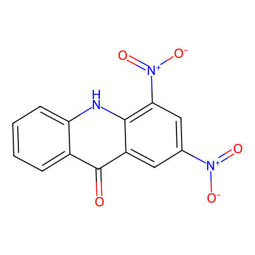 2,4-dinitroacridin-9(10H)-one structure