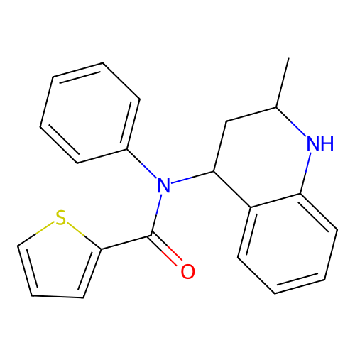 N-(2-methyl-1,2,3,4-tetrahydroquinolin-4-yl)-N-phenylthiophene-2-carboxamide structure