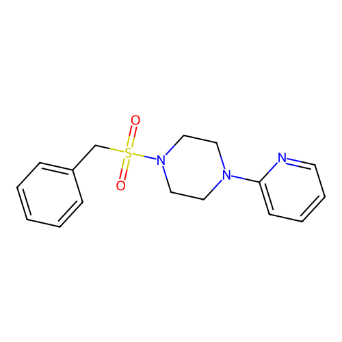 1-Benzylsulfonyl-4-pyridin-2-ylpiperazine structure