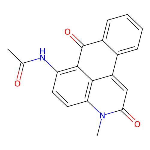 N-(3-Methyl-2,7-dioxo-2,7-dihydro-3H-naphtho[1,2,3-de]quinolin-6-yl)-acetamide structure