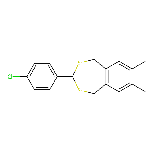 3-(4-Chlorophenyl)-7,8-dimethyl-1,5-dihydro-2,4-benzodithiepine structure