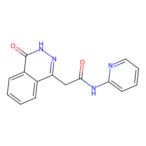 2-(4-hydroxyphthalazin-1-yl)-N-(pyridin-2-yl)acetamide structure