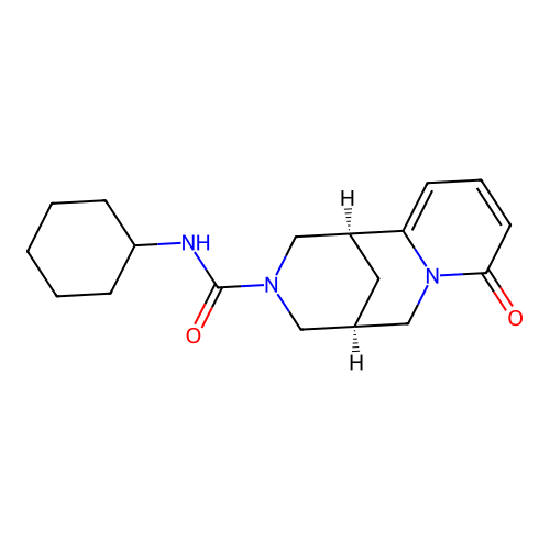 (1R,5R)-N-cyclohexyl-8-oxo-4,5,6,8-tetrahydro-1H-1,5-methanopyrido[1,2-a][1,5]diazocine-3(2H)-carboxamide structure