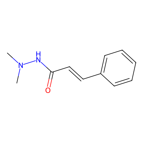N',N'-dimethyl-3-phenylacrylohydrazide structure