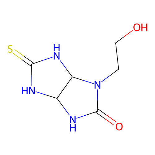 1-(2-hydroxyethyl)-5-thioxohexahydroimidazo[4,5-d]imidazol-2(1H)-one structure