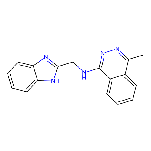 N-(1H-benzimidazol-2-ylmethyl)-4-methylphthalazin-1-amine structure