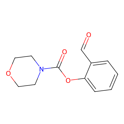 2-Formylphenyl morpholine-4-carboxylate structure