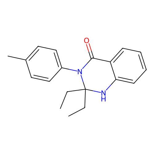 2,2-diethyl-3-(4-methylphenyl)-2,3-dihydroquinazolin-4(1H)-one structure