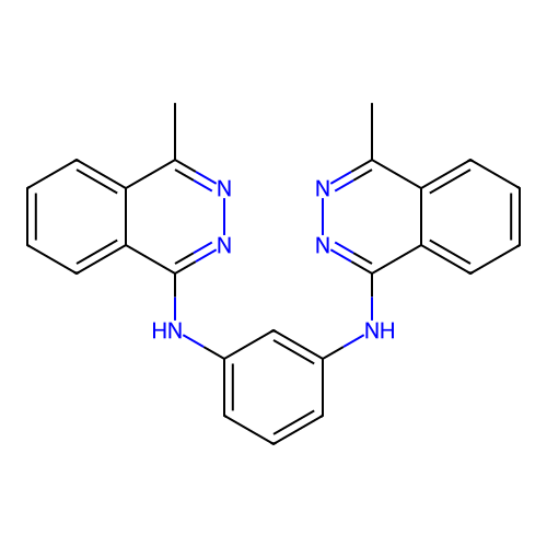 N1,N3-Bis(4-methylphthalazin-1-YL)benzene-1,3-diamine structure