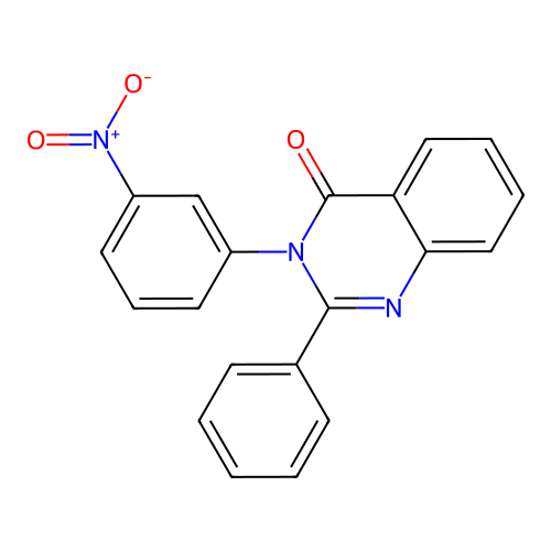 3-(3-nitrophenyl)-2-phenylquinazolin-4(3H)-one structure