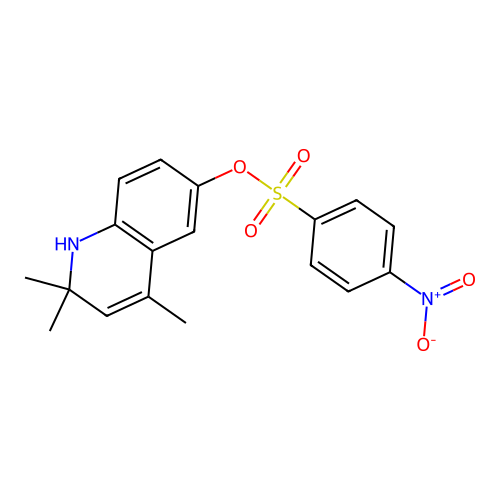 2,2,4-Trimethyl-1,2-dihydroquinolin-6-yl 4-nitrobenzenesulfonate structure