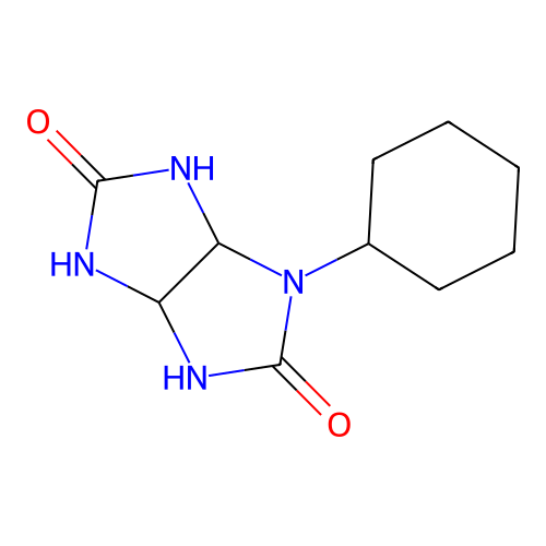 1-Cyclohexyltetrahydroimidazo[4,5-d]imidazole-2,5(1H,3H)-dione structure