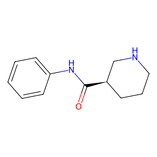 (3R)-N-phenyl-3-piperidinecarboxamide structure