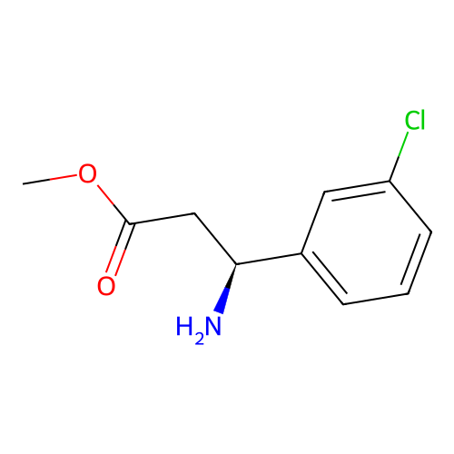 Methyl (3S)-3-amino-3-(3-chlorophenyl)propanoate structure