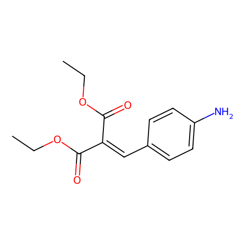 Diethyl 2-(4-aminobenzylidene) malonate structure