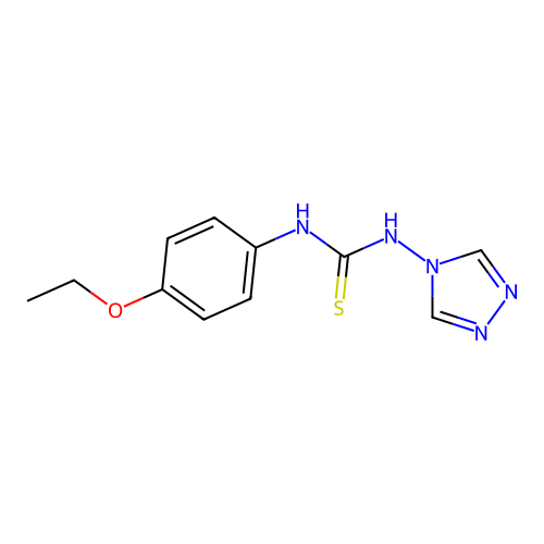 1-(4-Ethoxyphenyl)-3-(1,2,4-triazol-4-yl)thiourea structure