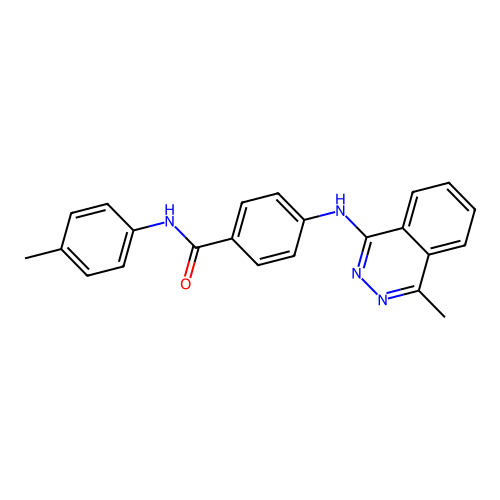 N-(4-methylphenyl)-4-[(4-methylphthalazin-1-yl)amino]benzamide structure