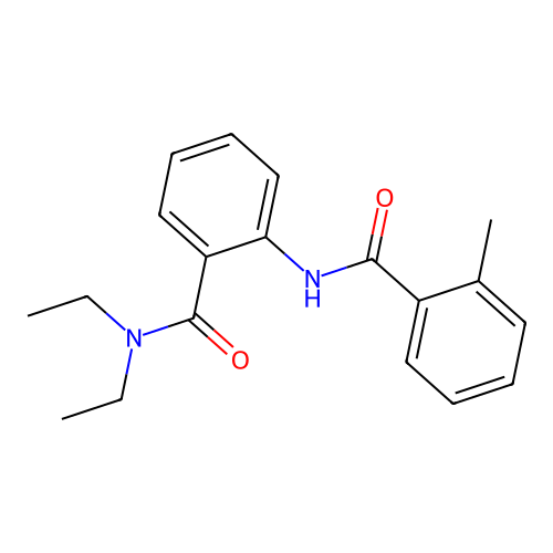 N,N-diethyl-2-{[(2-methylphenyl)carbonyl]amino}benzamide structure