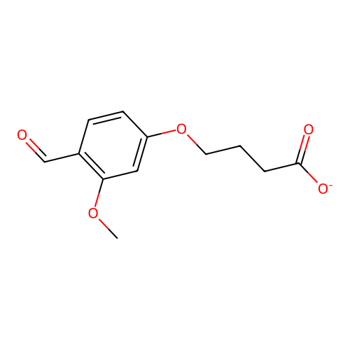 4-(4-Formyl-3-methoxyphenoxy)butanoate structure