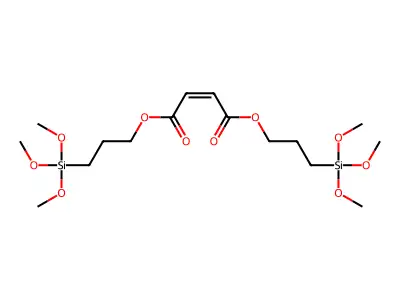 Bis(3-trimethoxysilylpropyl) but-2-enedioate structure