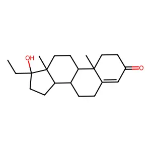 17-Hydroxypregn-4-en-3-one structure