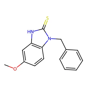 1-benzyl-5-methoxy-1H-benzimidazole-2-thiol structure