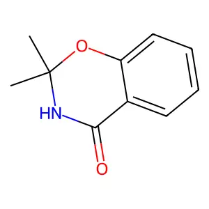 2,2-dimethyl-3,4-dihydro-2H-1,3-benzoxazin-4-one structure