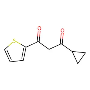 1-Cyclopropyl-3-(2-thienyl)-1,3-propanedione structure