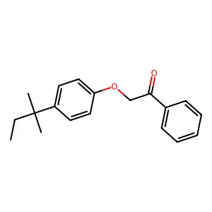 2-[4-(2-Methylbutan-2-yl)phenoxy]-1-phenylethanone structure