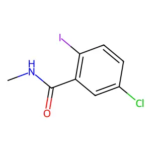 5-氯-2-碘-N-甲基苯甲酰胺 structure