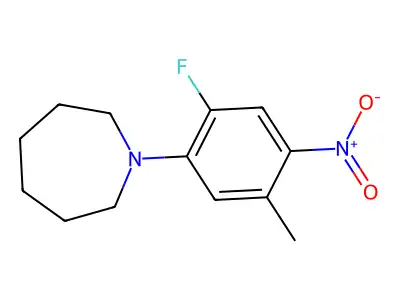 1-(2-Fluoro-5-methyl-4-nitrophenyl)azepane structure