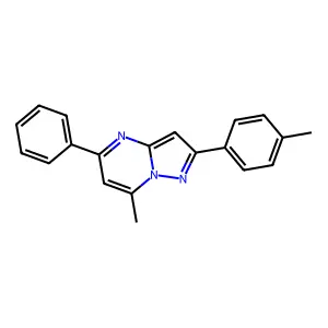 7-Methyl-2-(4-methylphenyl)-5-phenylpyrazolo[1,5-a]pyrimidine structure