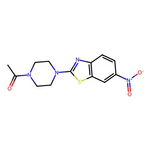1-[4-(6-Nitro-1,3-benzothiazol-2-yl)piperazin-1-yl]ethanone structure