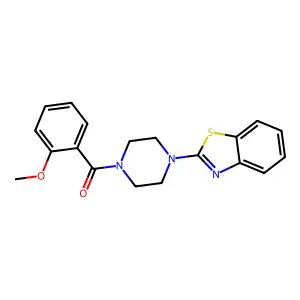 (4-(Benzo[d]thiazol-2-yl)piperazin-1-yl)(2-methoxyphenyl)methanone structure