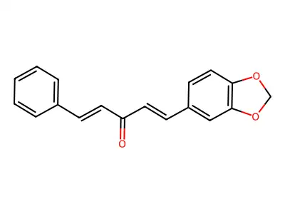 1-(1,3-Benzodioxol-5-yl)-5-phenylpenta-1,4-dien-3-one structure