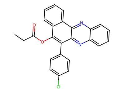 6-(4-Chlorophenyl)benzo[a]phenazin-5-yl propanoate structure