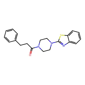 1-[4-(1,3-Benzothiazol-2-yl)piperazin-1-yl]-3-phenylpropan-1-one structure