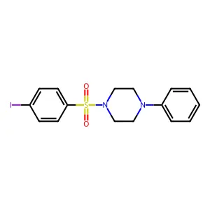 4-Iodo-1-((4-phenylpiperazinyl)sulfonyl)benzene structure