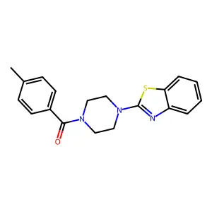 [4-(1,3-Benzothiazol-2-yl)piperazino](4-methylphenyl)methanone structure