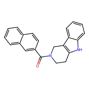 Naphthalen-2-yl(1,3,4,5-tetrahydropyrido[4,3-b]indol-2-yl)methanone structure