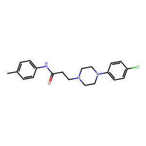 3-[4-(4-chlorophenyl)piperazin-1-yl]-N-(4-methylphenyl)propanamide structure