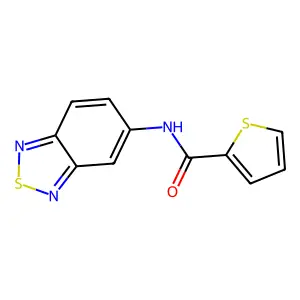 N-(2,1,3-benzothiadiazol-5-yl)thiophene-2-carboxamide structure