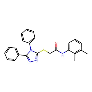 N-(2,3-Dimethylphenyl)-2-[(4,5-diphenyl-4H-1,2,4-triazol-3-yl)thio]acetamide structure
